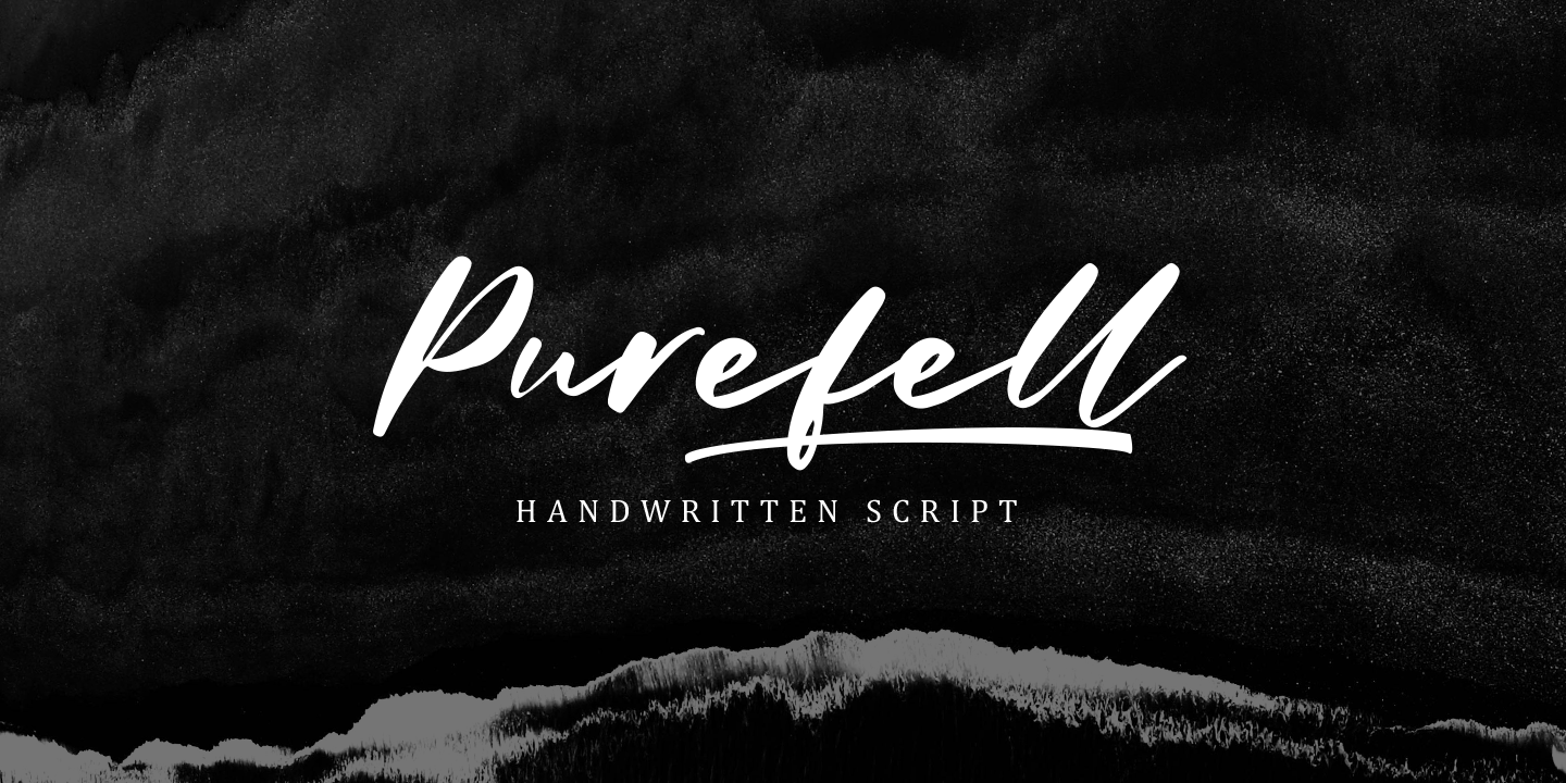 Schriftart Purefell Script